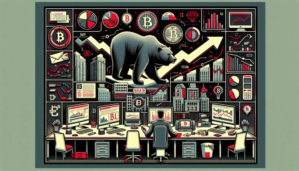 Bearish outlook for bitcoin amid institutional activity
