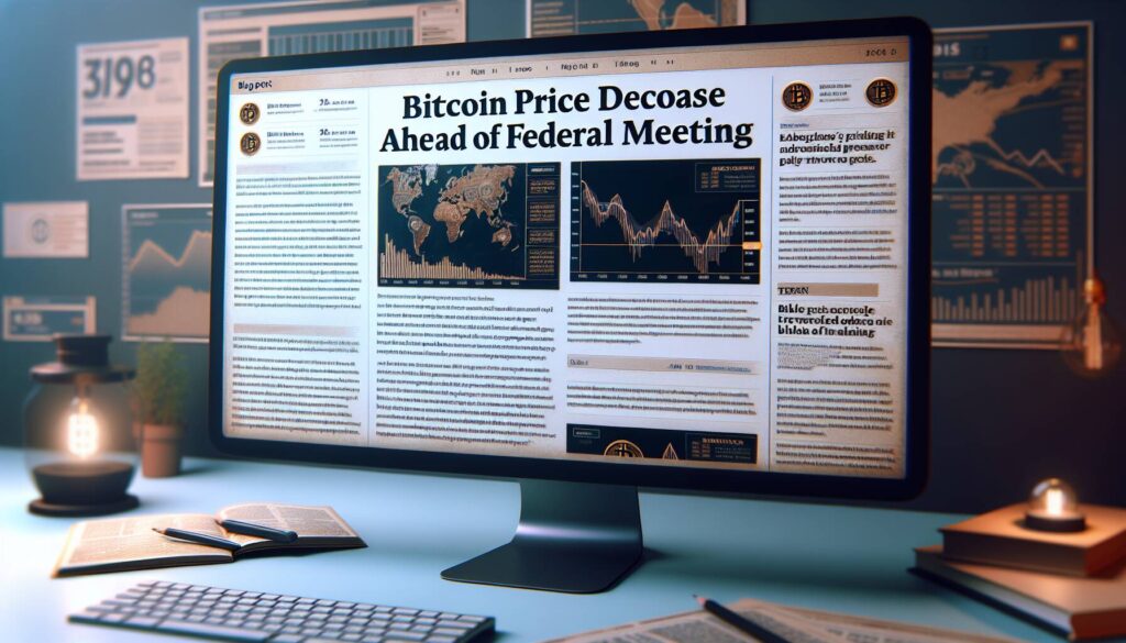 Bitcoin price decline ahead of federal meeting