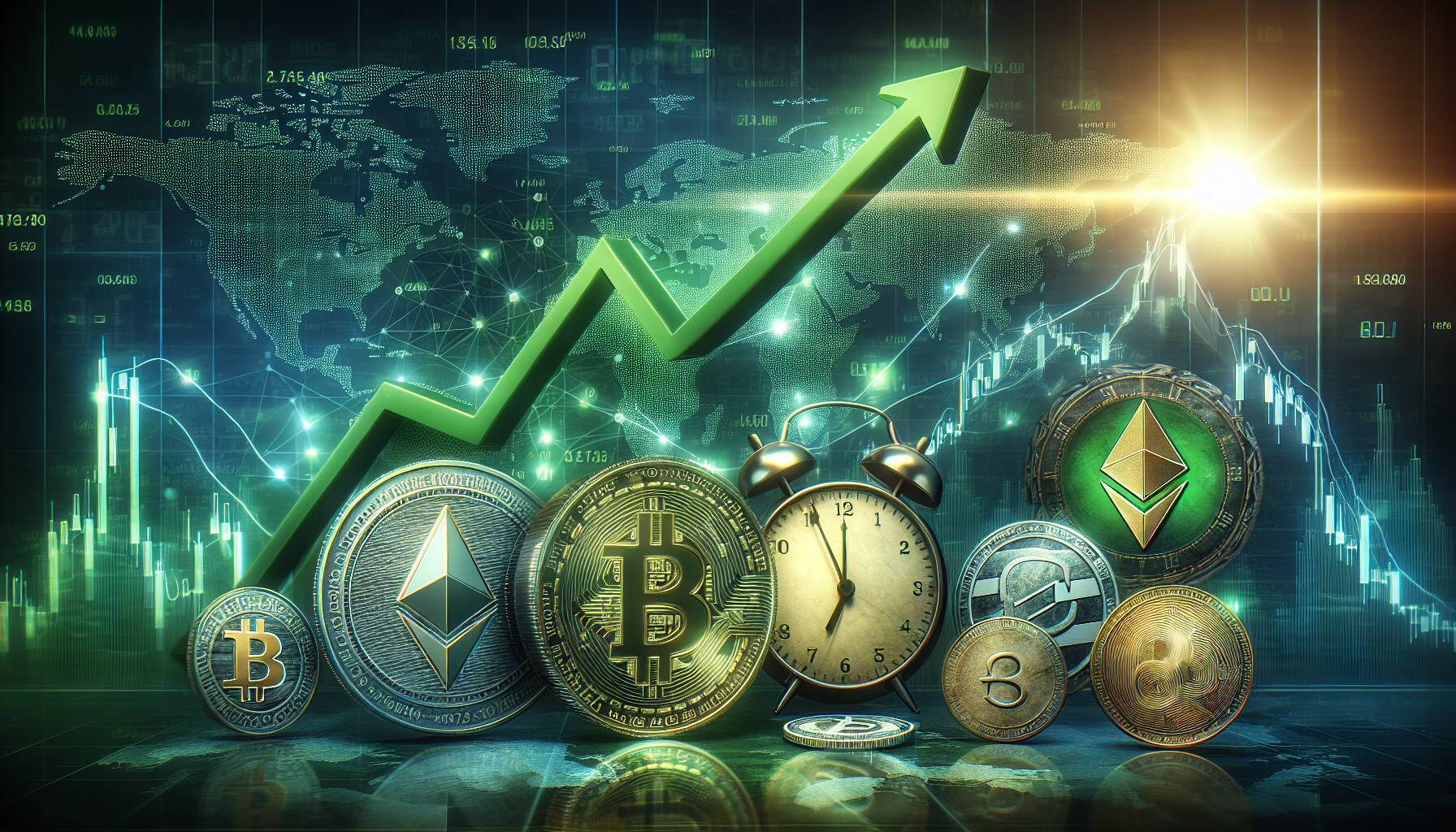 Cryptocurrency market shows positive trends with notable fluctuations