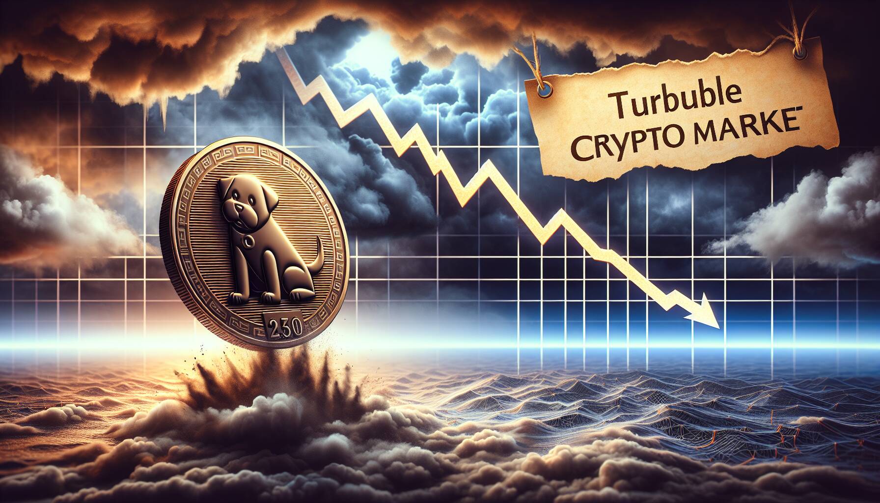 Dogecoin leads declines in turbulent crypto market