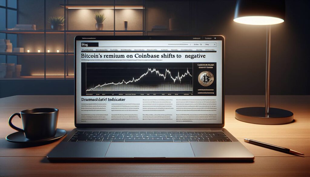 Bitcoin's premium indicator on Coinbase shifts to negative