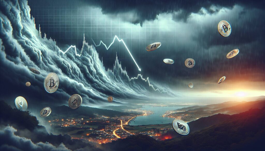 Cryptocurrency market falls as trade war escalates
