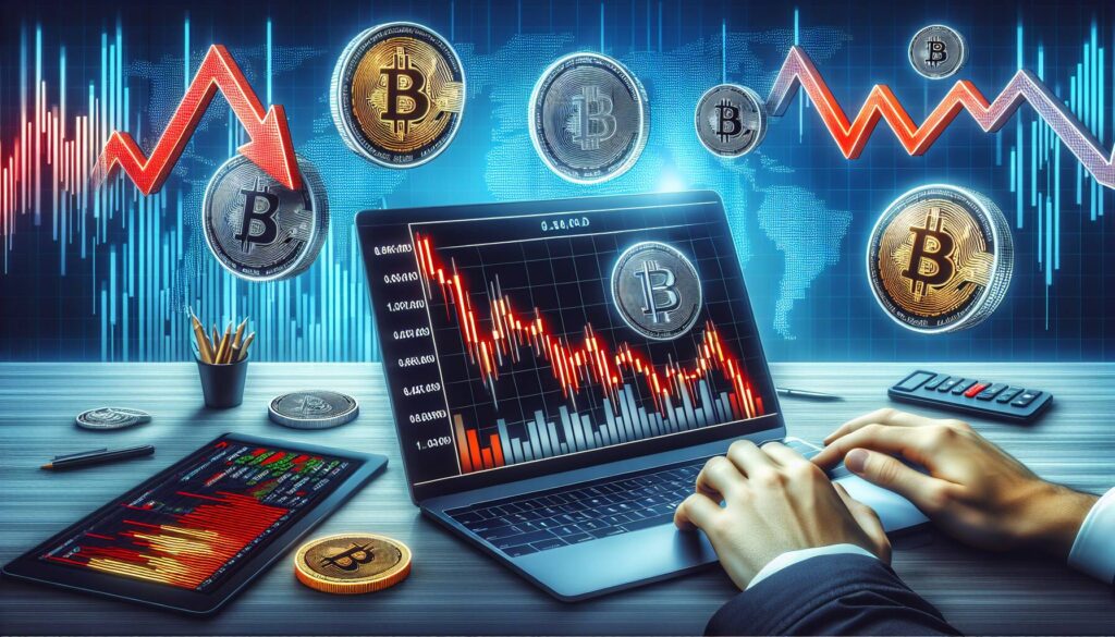 Cryptocurrency market update shows significant declines