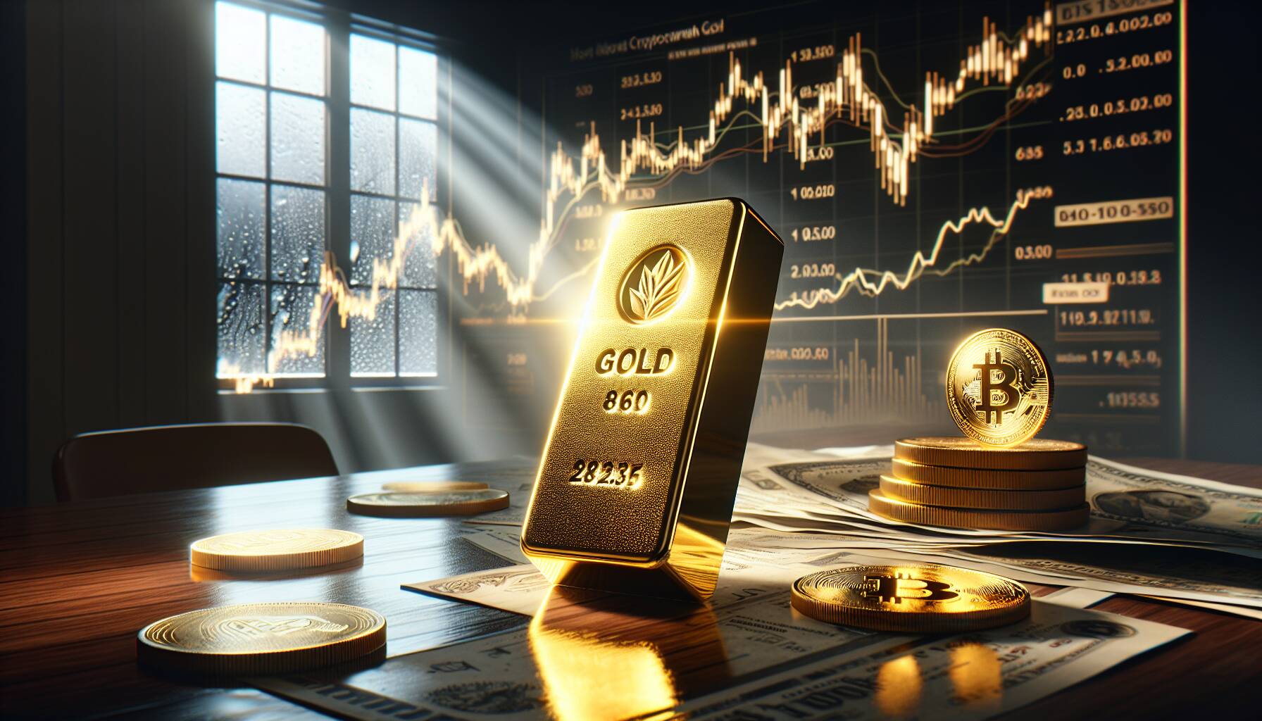 Gold shines as bitcoin struggles amid trade war concerns