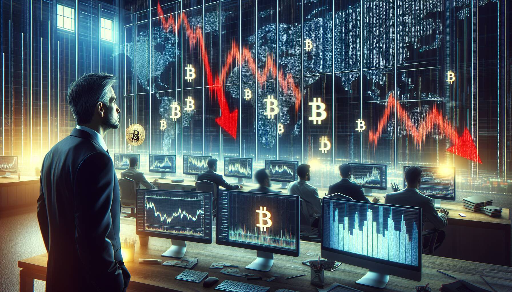 Market turmoil hits bitcoin and solana