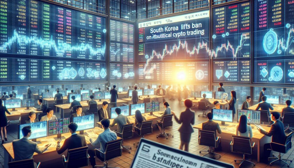 South Korea lifts ban on institutional crypto trading
