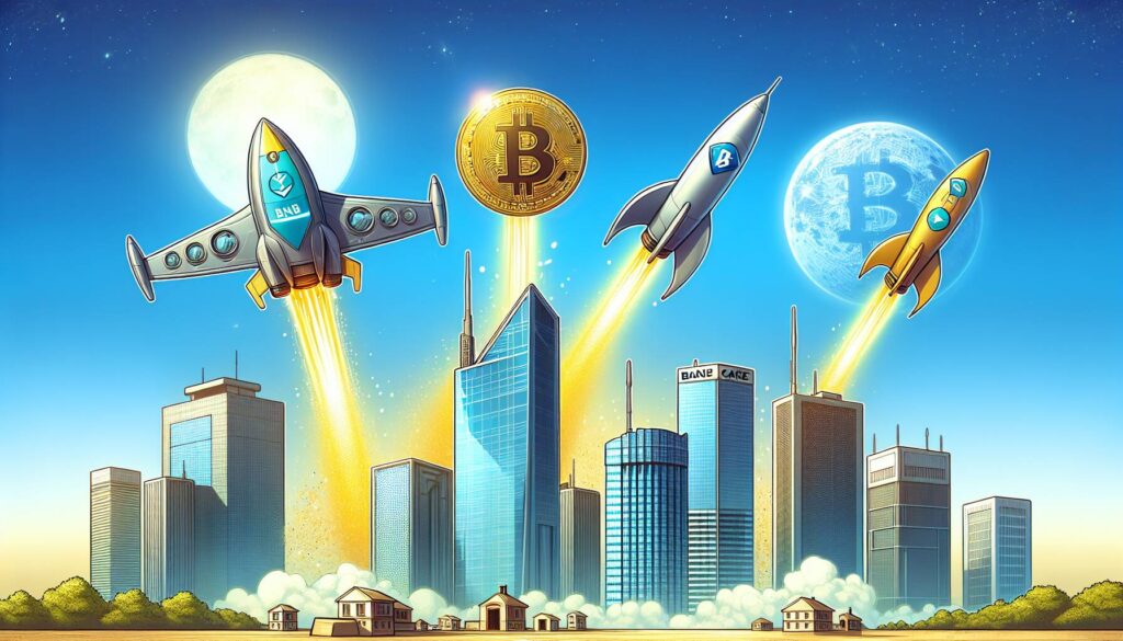 Surge of BNB and CAKE amidst bitcoin stability