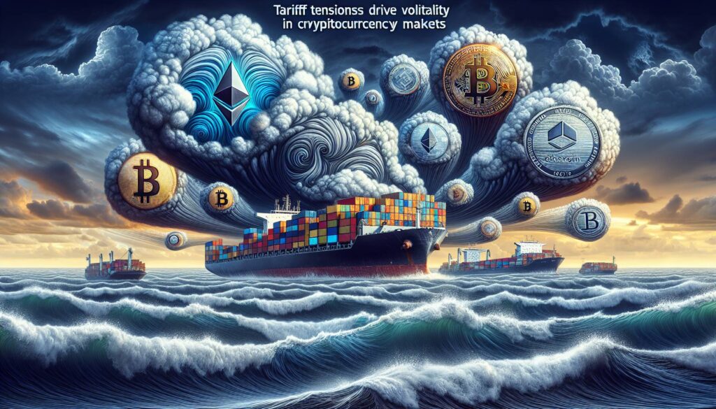 Tariff tensions drive volatility in cryptocurrency markets