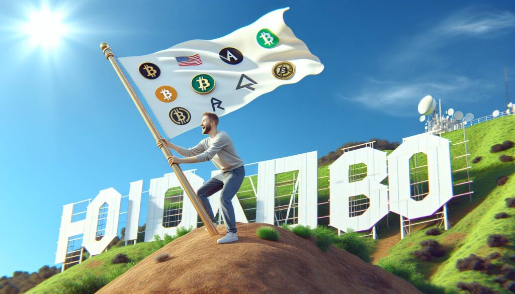Unraveling the Mystery: Cryptocurrency Enthusiast Raises Flag on Hollywood Sign