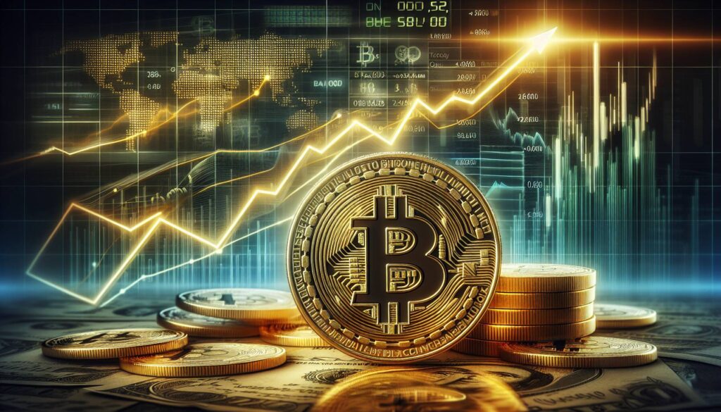 Bitcoin surges as cryptocurrency market reacts to economic uncertainty