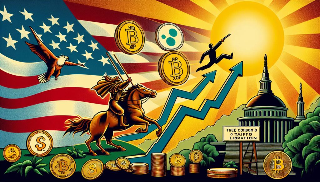 Bitcoin, XRP, and SOL Surge Alongside U.S. Equity Futures on Tariffs Liberation Day