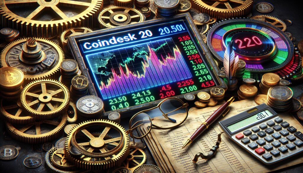 CoinDesk 20 index reflects mixed performance in cryptocurrency market