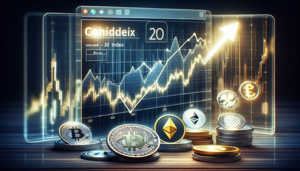 CoinDesk 20 index shows upward trend in cryptocurrency market