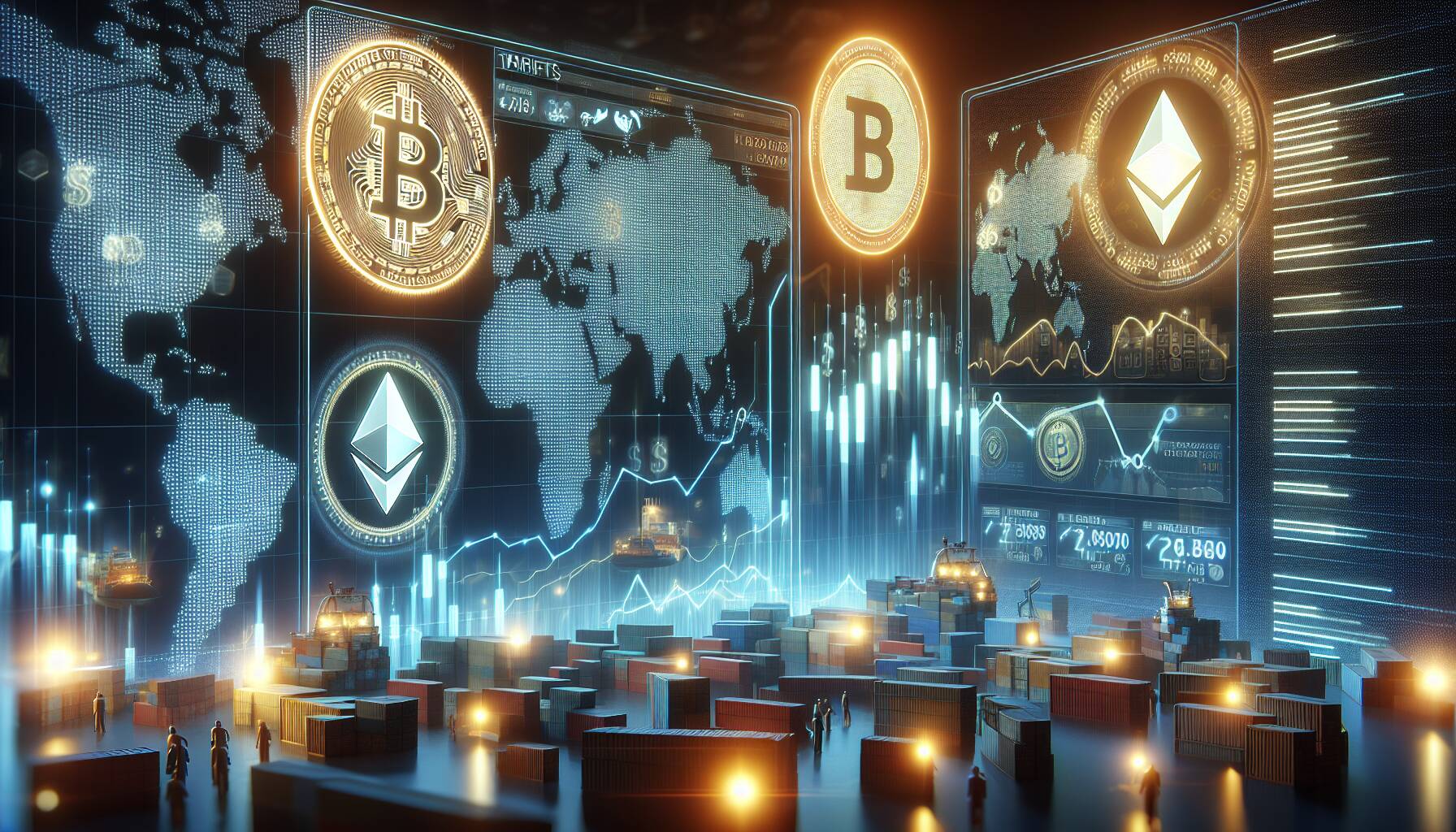 Cryptocurrency market faces downturn amid tariff fears