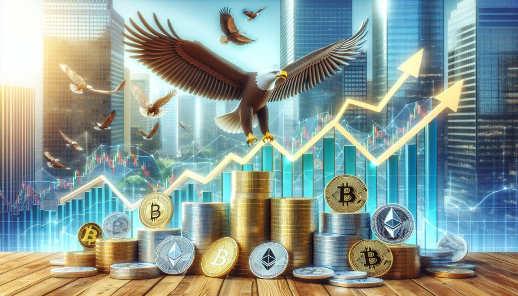 Cryptocurrency market optimism following political news