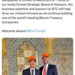 Eric Trump Joins Metaplanet to Enhance Bitcoin Strategy