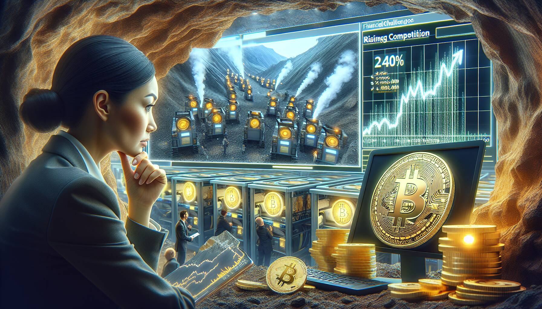 Financial challenges for Bitcoin miners increase amid rising competition