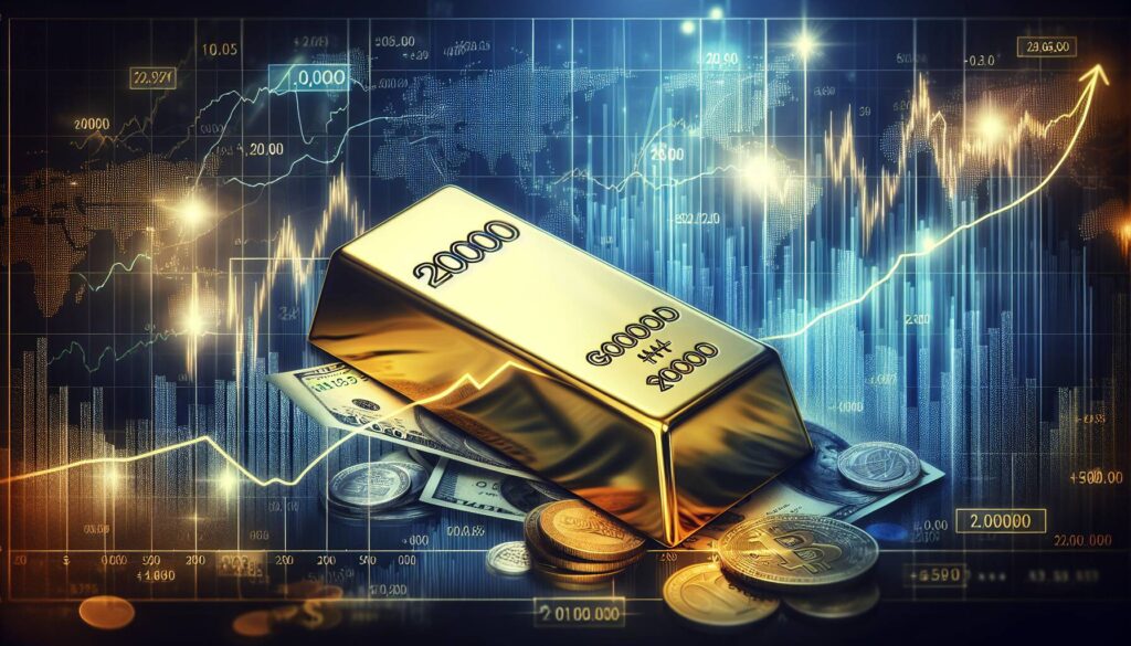 Gold prices surge past 2000 amid market volatility