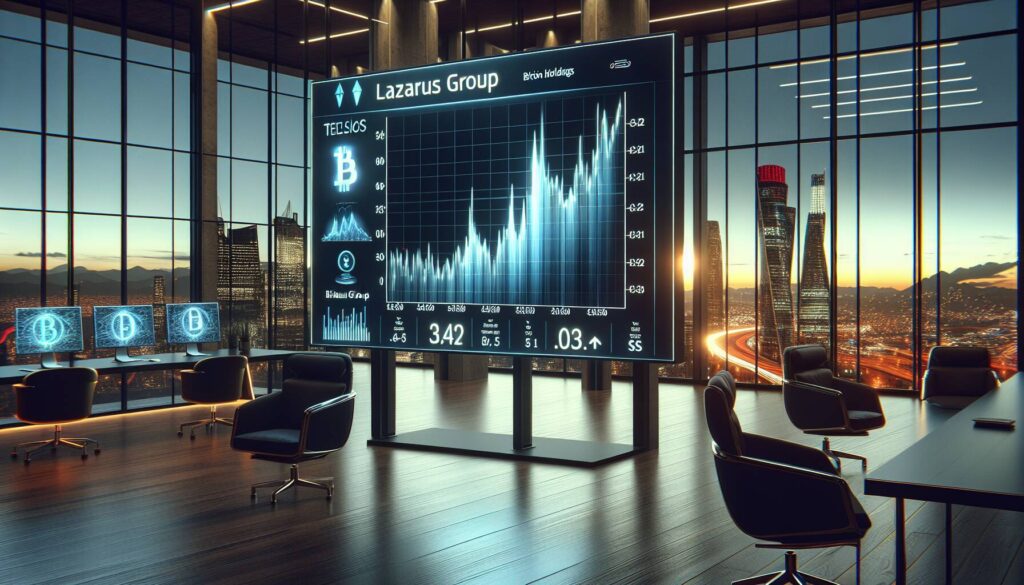 Lazarus Group surpasses Tesla in bitcoin holdings