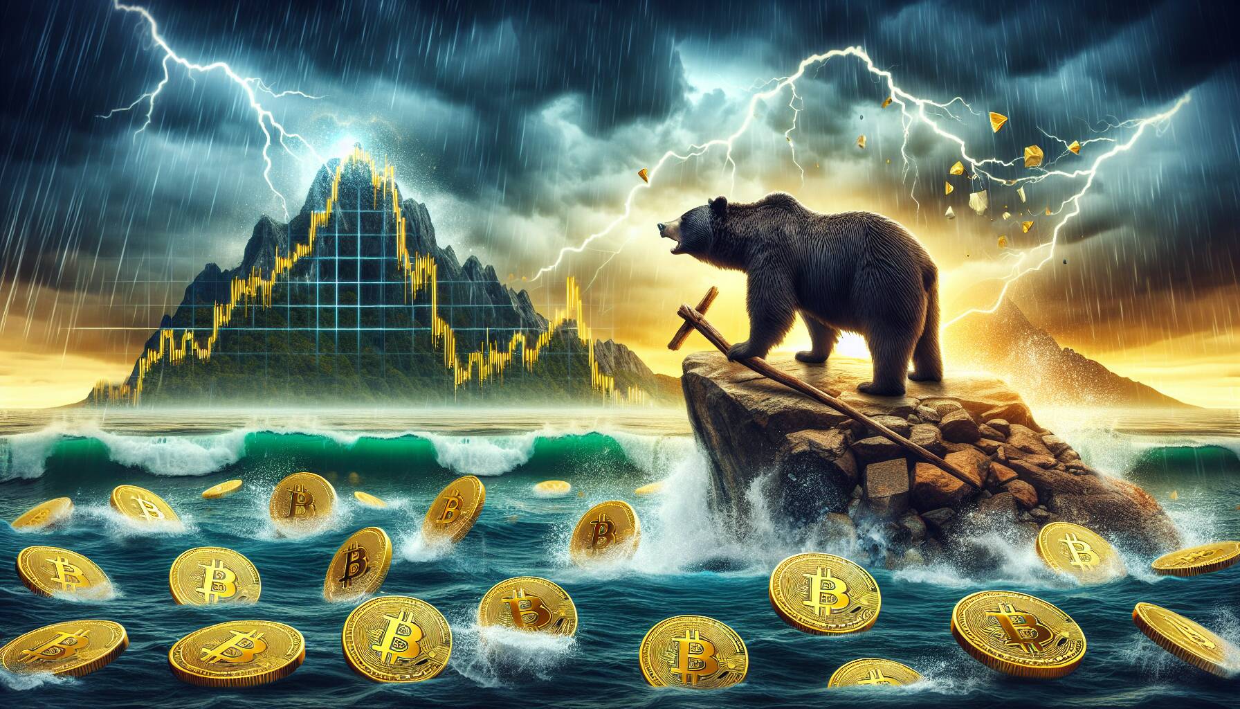 Market shifts in bitcoin futures indicate bearish sentiment