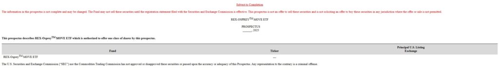 REX-Osprey Plans MOVE ETF Amid Rising Interest in Altcoin Investments