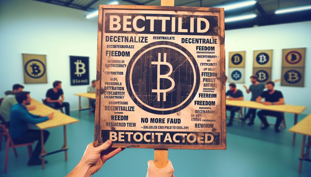 Sign from Mt. Gox protest auctioned as a symbol of crypto history