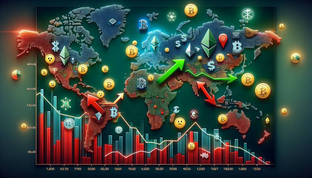 Trends in cryptocurrency investment withdrawals and regional sentiment shifts
