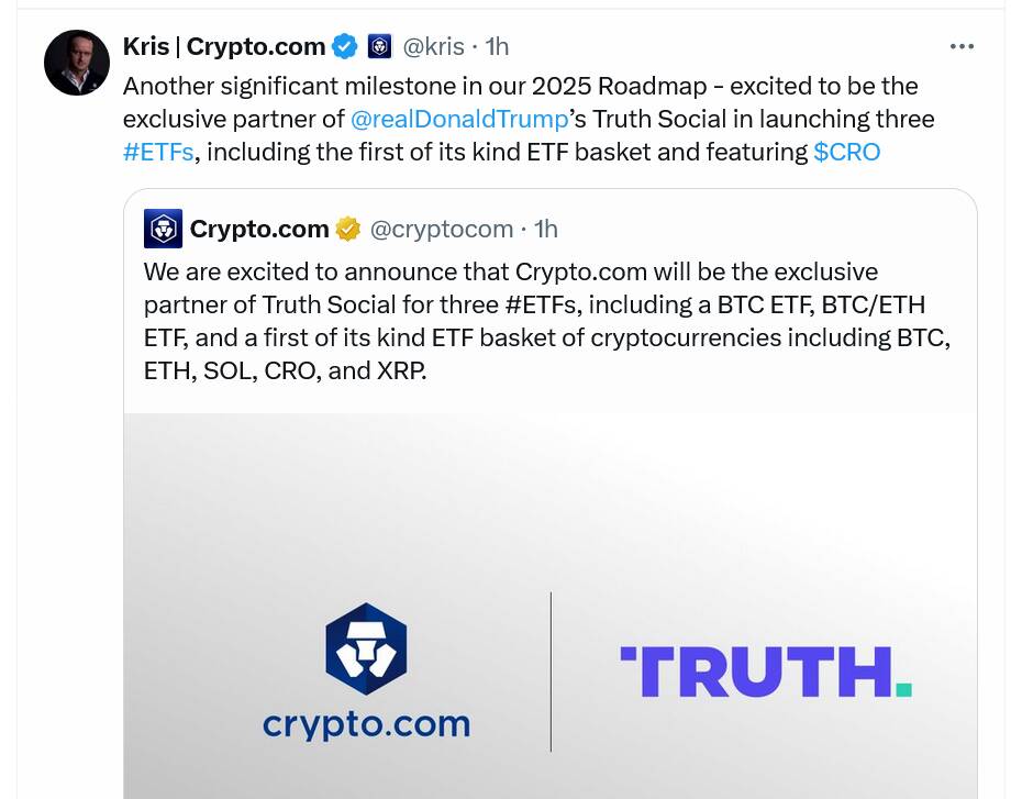 Trump Media Partners with Crypto.com to Launch ETFs Amid Controversy