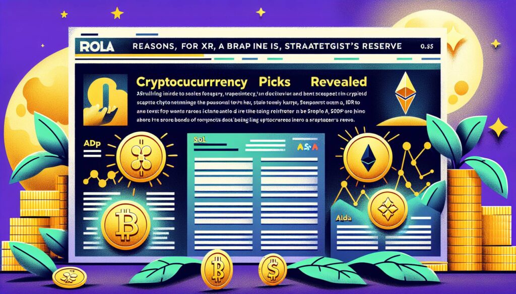 Trump's Cryptocurrency Picks Revealed: Why XRP, SOL, and ADA are in His Strategic Reserve