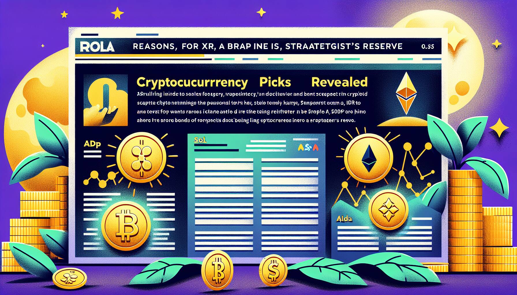 Trump's Cryptocurrency Picks Revealed: Why XRP, SOL, and ADA are in His Strategic Reserve