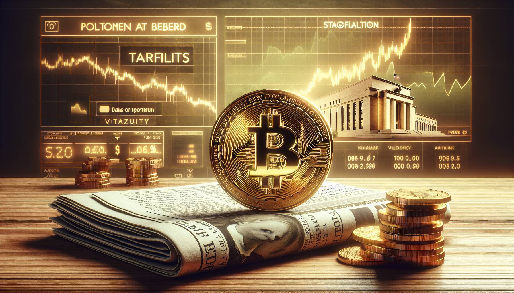Bitcoin faces volatility amid Federal Reserve warnings on tariffs and stagflation