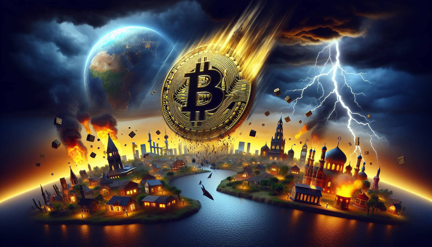 Bitcoin Plummets in Sunday Evening Crash Alongside Global Market Turmoil