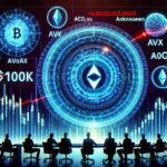 Bitcoin price chart signals $100K target, with SUI, AVAX, TRUMP, and TAO on the horizon