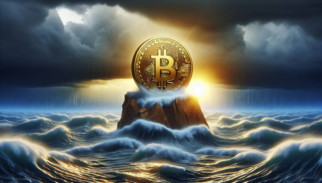 Bitcoin shows strength amid market turmoil