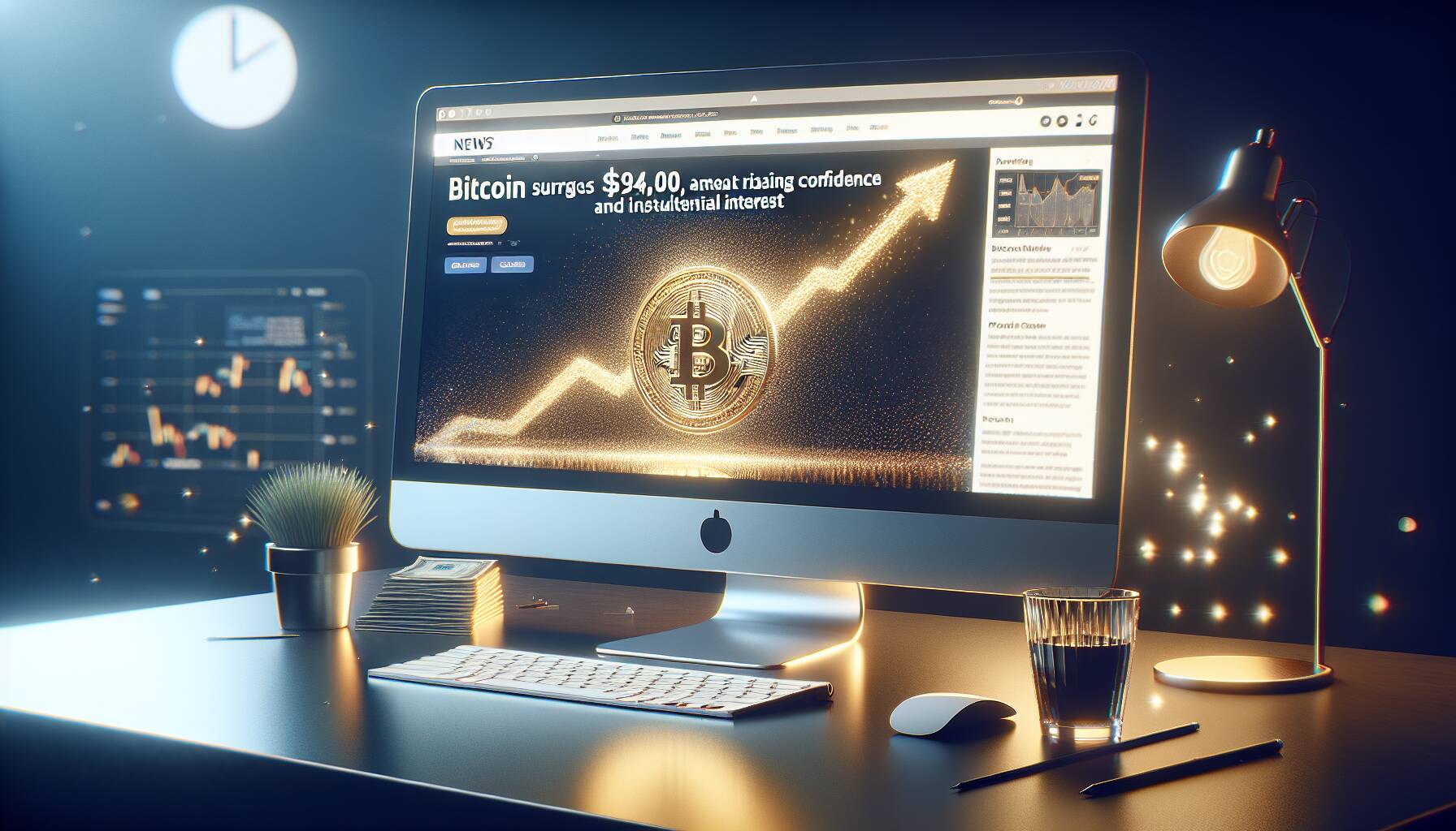 Bitcoin surges past $94,000 amid rising confidence and institutional interest