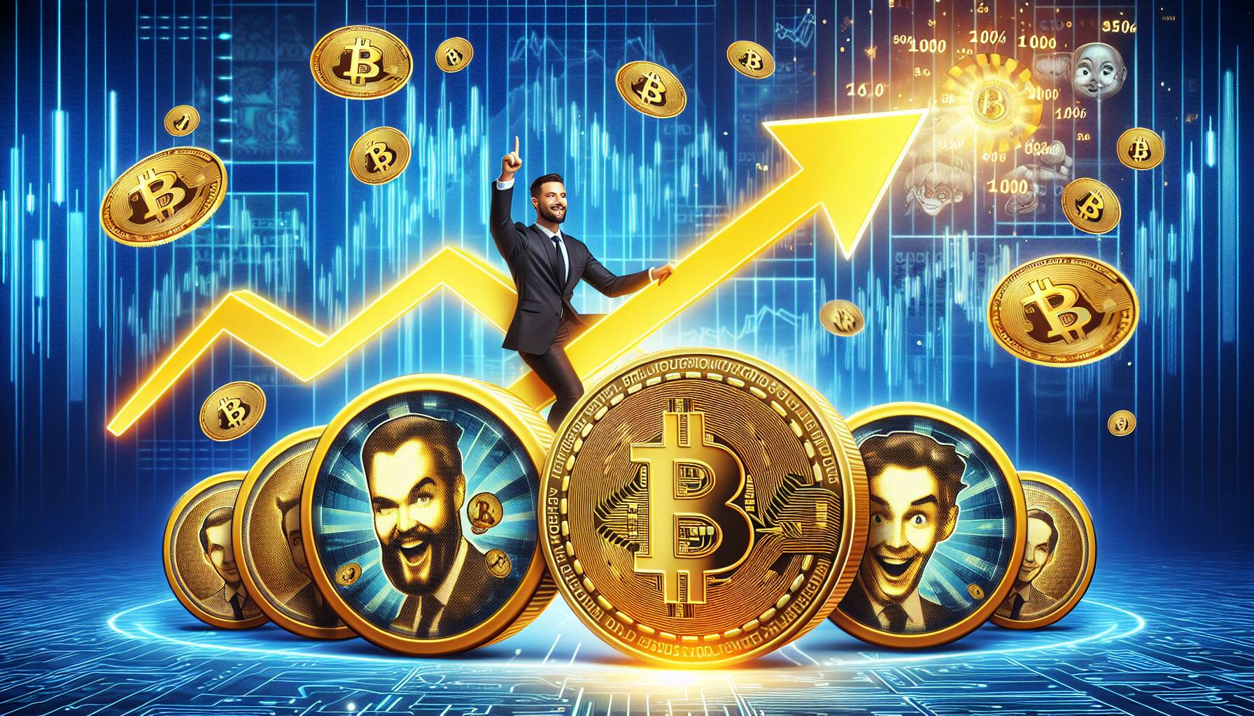 Bitcoin's surge drives excitement in memecoins market