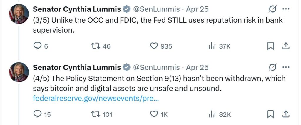 Caitlin Long Criticizes Federal Reserve's Crypto Regulations