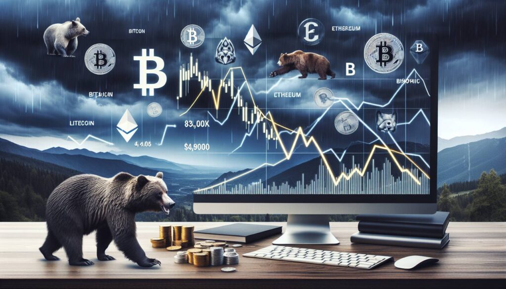 Cryptocurrency market faces challenges as bear trend emerges
