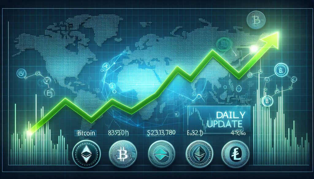 Cryptocurrency market shows positive trends in daily update