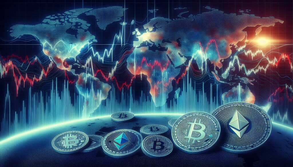 Cryptocurrency market volatility amid geopolitical tensions