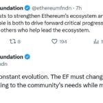 Ethereum Foundation Restructures Leadership to Enhance Governance and Engagement
