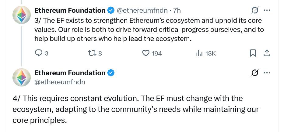 Ethereum Foundation Restructures Leadership to Enhance Governance and Engagement