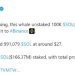 Solana Whale Achieves Record Profits Through Staking Strategy
