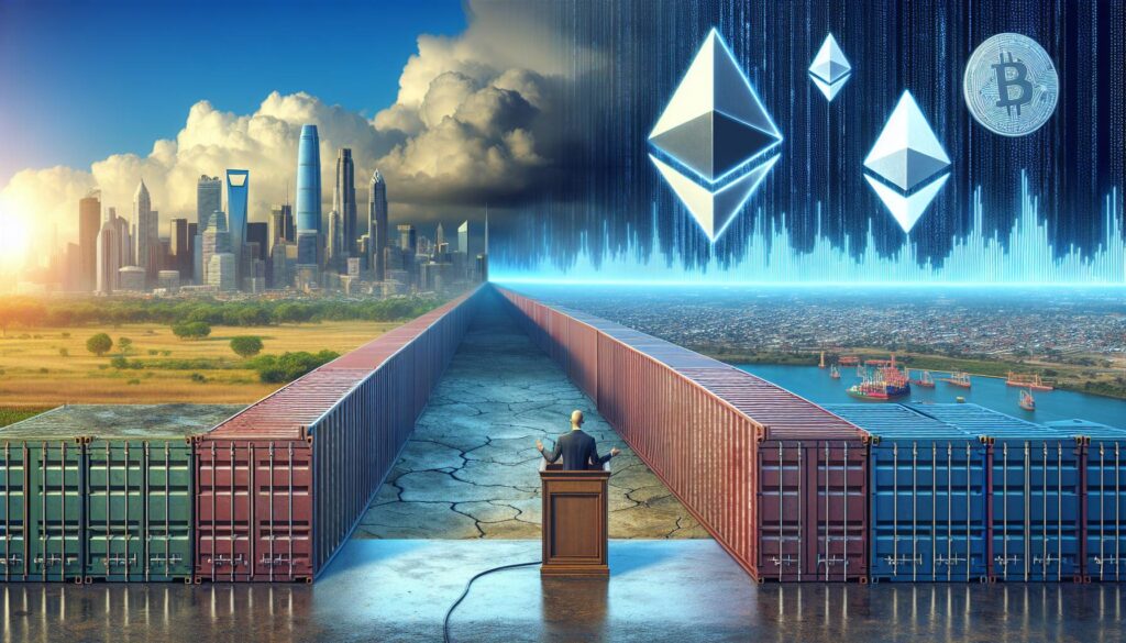 Trump's tariff announcement and its potential impact on Ethereum