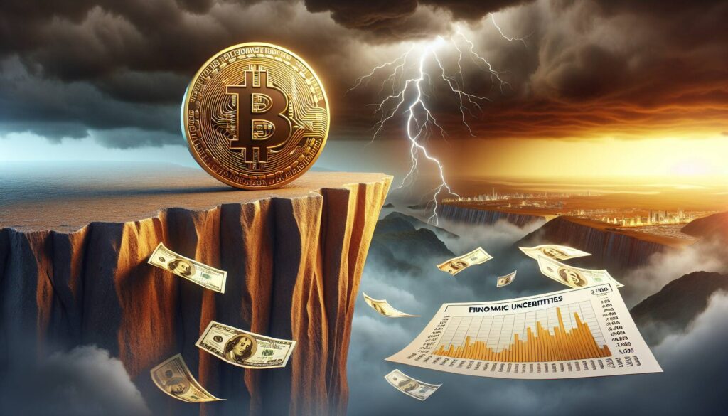 Bitcoin experiences downturn amid economic uncertainties