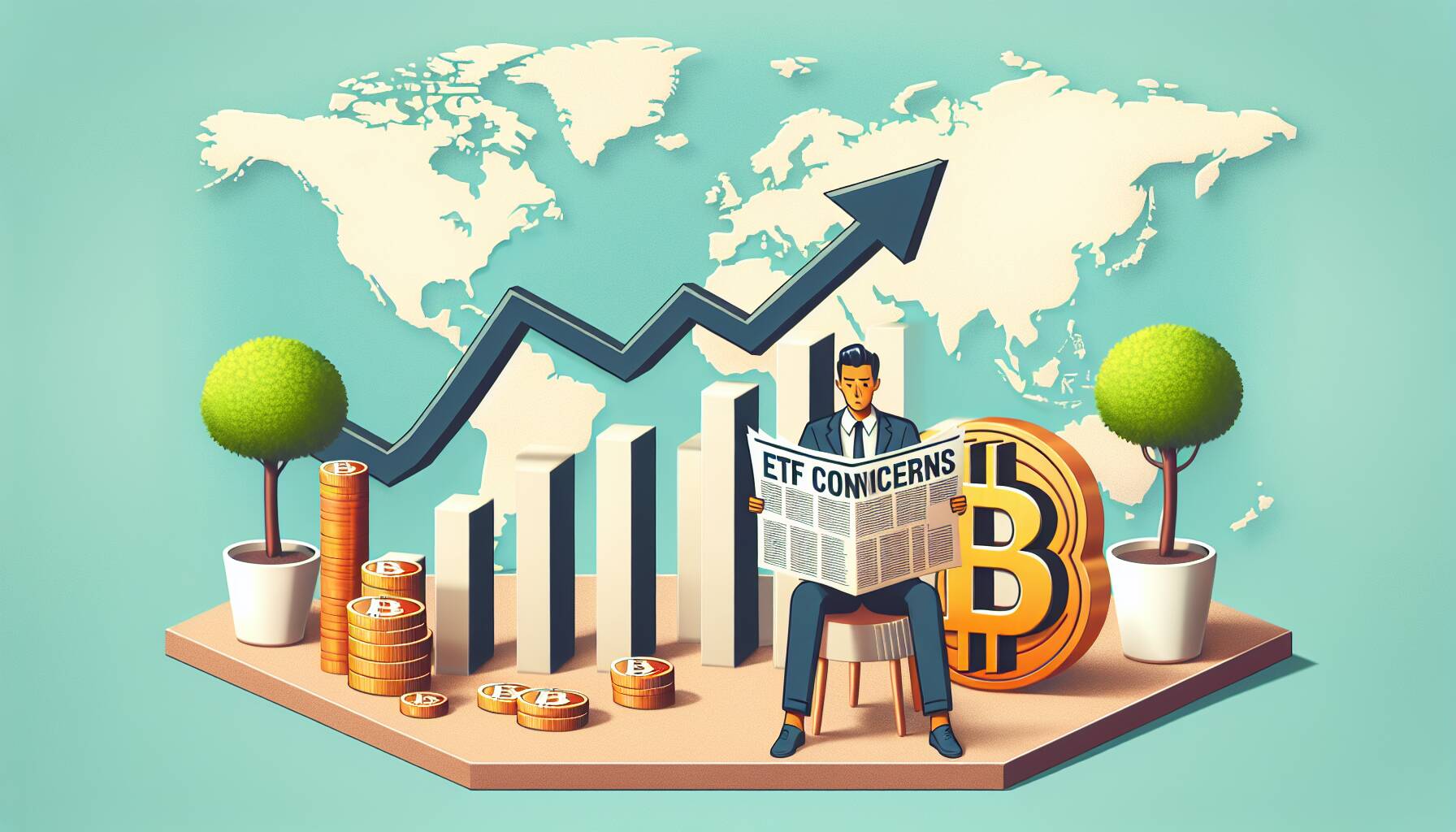 Bitcoin market sentiment shifts amid ETF concerns