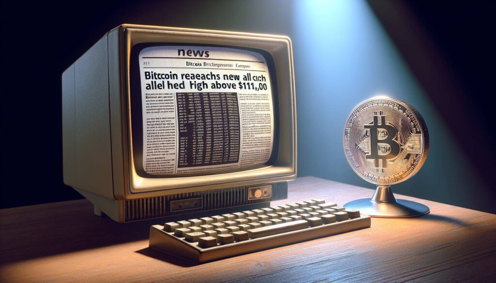 Bitcoin reaches new all-time high above $111,000