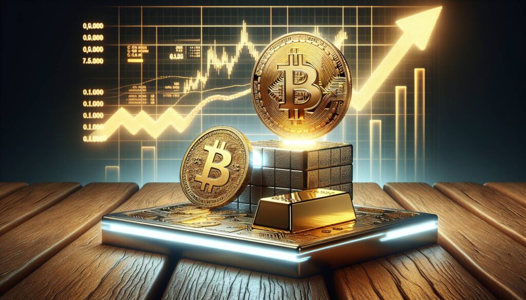 Bitcoin rises as gold falters in shifting market dynamics