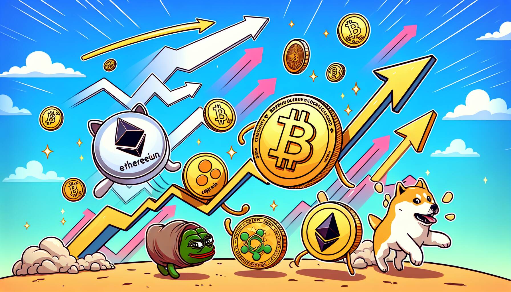 Bitcoin Surges Towards Record High Alongside ETH, DOGE, PEPE, and ATOM: What's Driving the Crypto Market Rally?