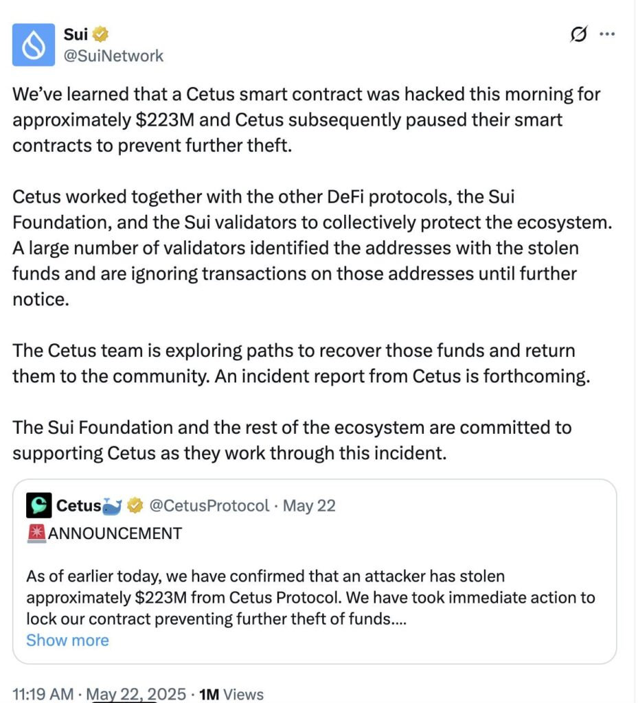 Cetus Hack Highlights Security Flaws and Centralization Concerns in Cryptocurrency